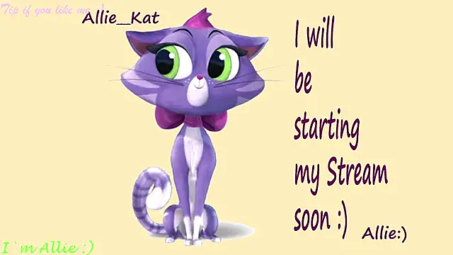 Snapshot of Allie_Kat chatting on 25, 4, 2026 Allie Kat online show from 25, 4, 2026