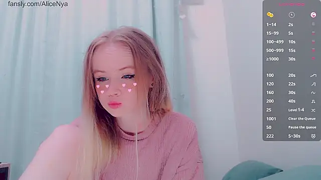 AliceNya cute online show from 19, 2, 2026