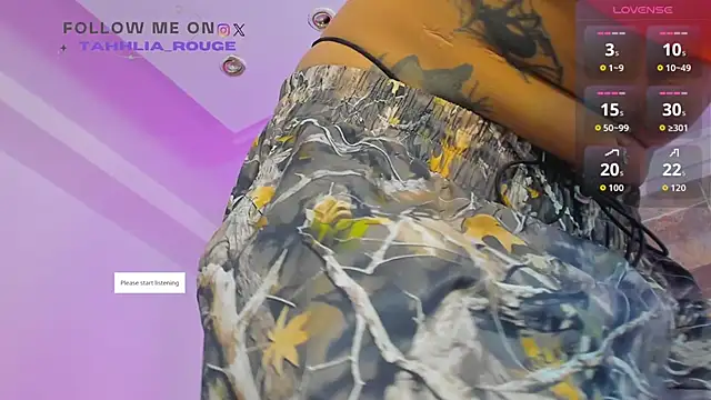 tahhlia rouge online show from 28, 10, 2025