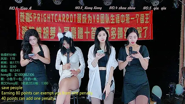 Snapshot of YB-001 chatting on 9, 11, 2025 YB-001 online show from 9, 11, 2025