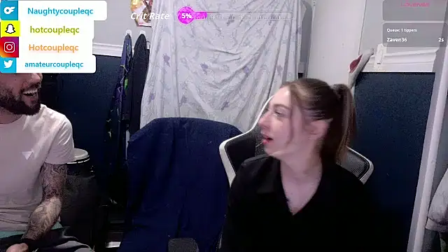 Snapshot of lovecoupleqc chatting on 28, 4, 2026 lovecoupleqc online show from 28, 4, 2026