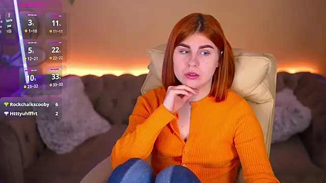 GingerPinky online show from 13, 4, 2026