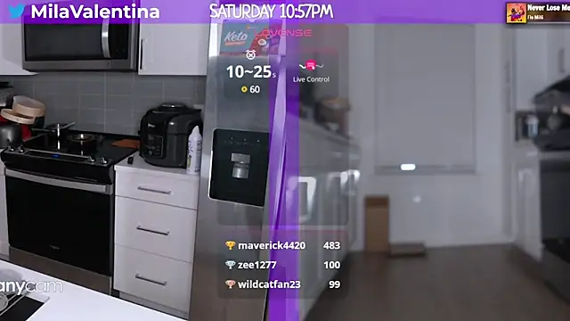 MilaValentina online show from 4, 3, 2025