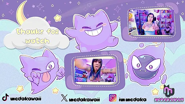 meda kawaii  online show from 22, 2, 2025