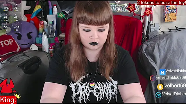 VelvetDiablo online show from 9, 1, 2025