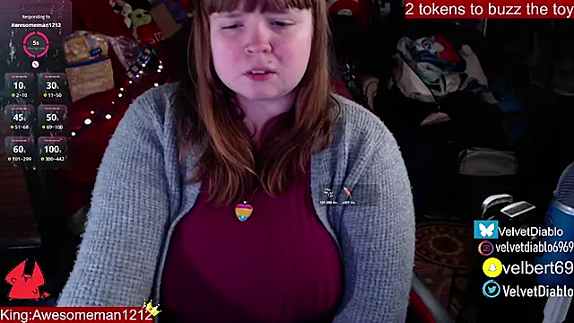 VelvetDiablo online show from 22, 1, 2025