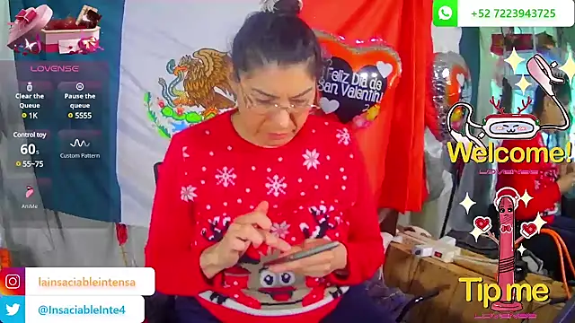 LaInsaciableIntensa online show from 14, 2, 2025