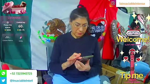 LaInsaciableIntensa online show from 18, 2, 2025