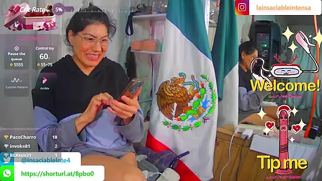 LaInsaciableIntensa online show from 26, 2, 2025