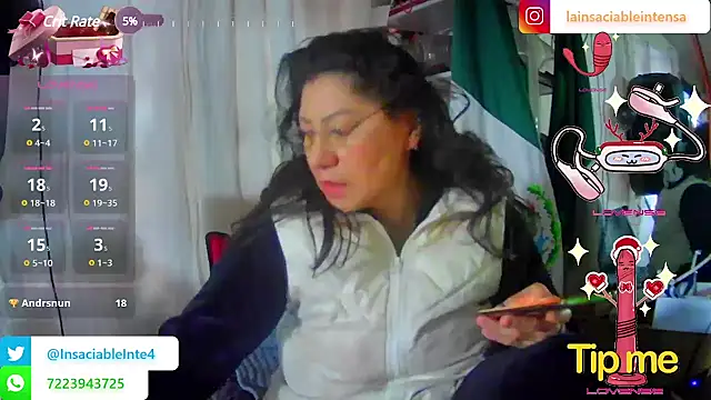 LaInsaciableIntensa online show from 1, 3, 2025