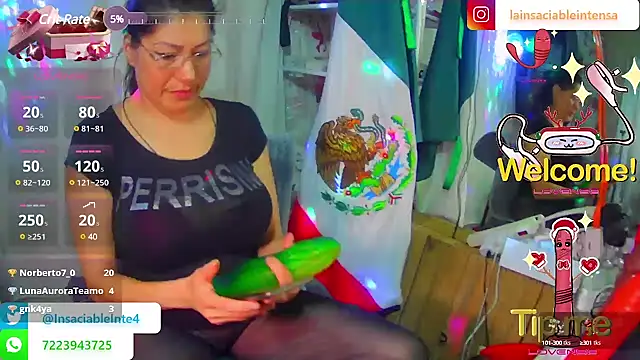 LaInsaciableIntensa online show from 2, 3, 2025