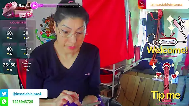 LaInsaciableIntensa online show from 10, 3, 2025