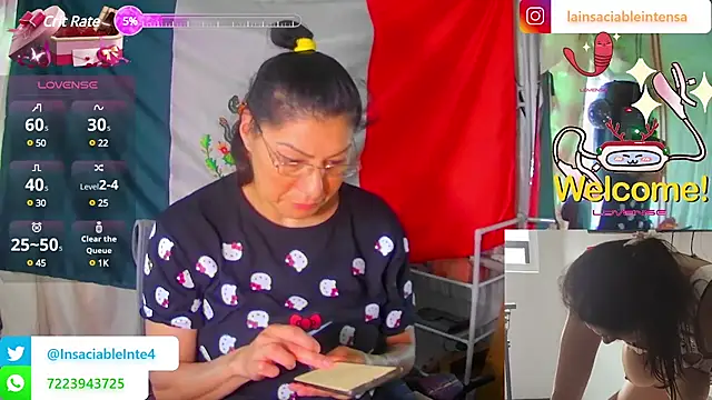 LaInsaciableIntensa online show from 13, 3, 2025