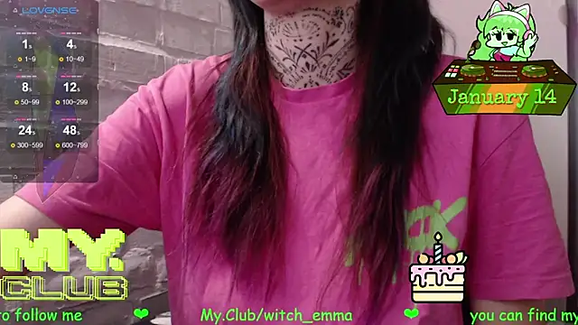 Witch Emma online show from 14, 1, 2026