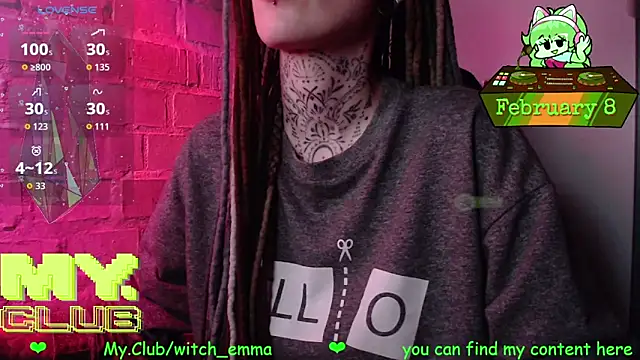 Witch Emma online show from 8, 2, 2026