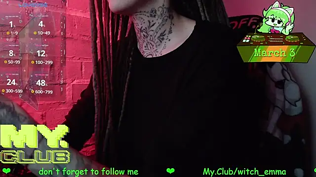 Witch Emma online show from 3, 3, 2026