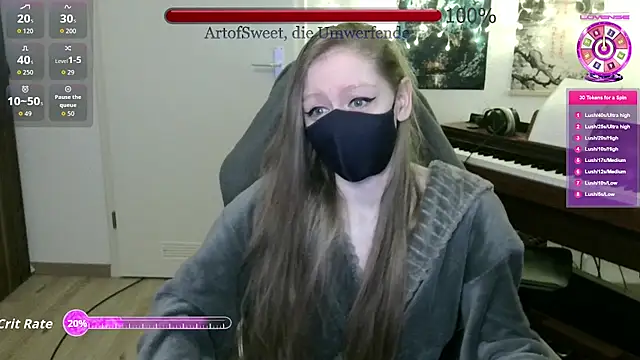 Snapshot of ArtofSweet chatting on 14, 4, 2026 ArtofSweet online show from 14, 4, 2026