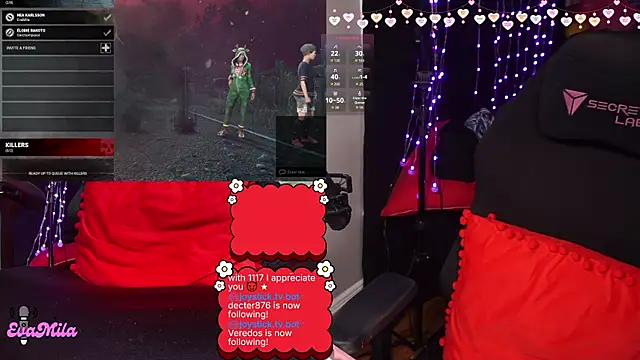 Snapshot of evamila chatting on 13, 2, 2026 evamila online show from 13, 2, 2026