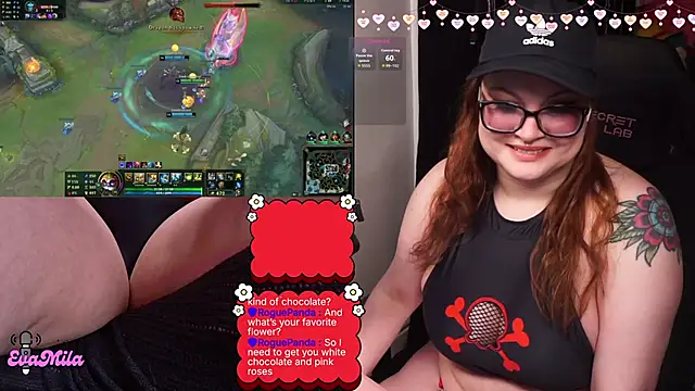 Snapshot of evamila chatting on 14, 2, 2026 evamila online show from 14, 2, 2026