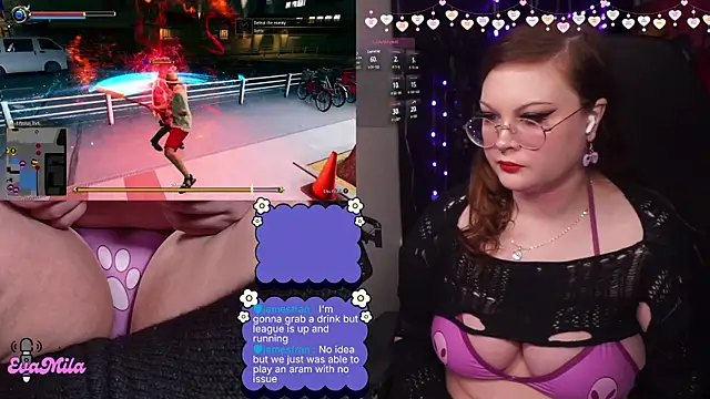 Snapshot of evamila chatting on 21, 2, 2026 evamila online show from 21, 2, 2026