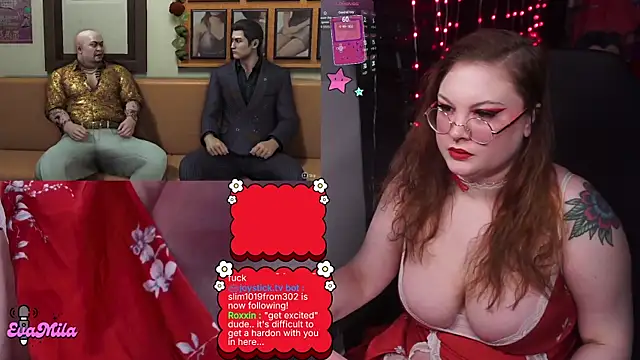 Snapshot of evamila chatting on 2, 3, 2026 evamila online show from 2, 3, 2026