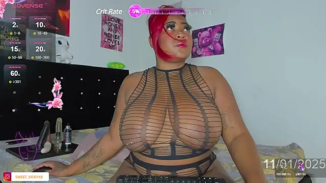 SWEETVICKY XX online show from 12, 1, 2025