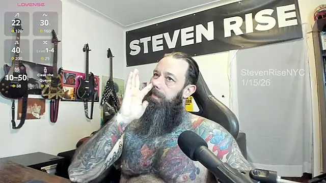 Snapshot of StevenRiseNYC chatting on 15, 1, 2026 StevenRiseNYC online show from 15, 1, 2026